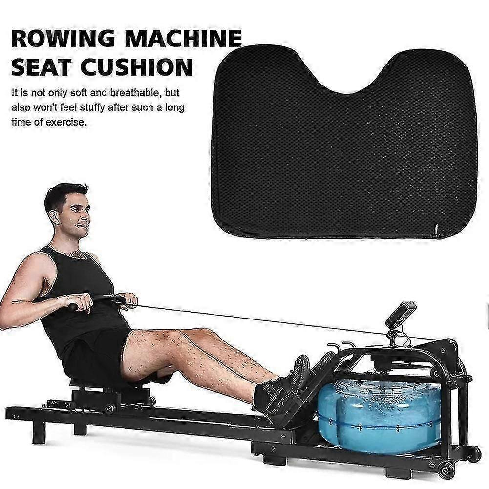 Memory Foam Rowing Machine Seat Cushion, Polyurethane Material, 32x22x7cm, Easy