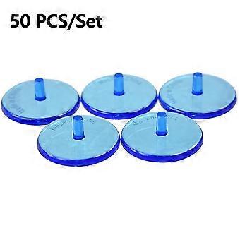 D474 50Pcs Set 24mm Transparent Plastic Golf Ball Position Markers
