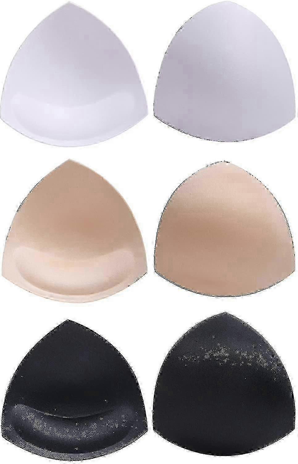 Bra Pads Bikini Pad Bra Inserts Push-up Pad, 3 Colors, Triangle Shape, Black