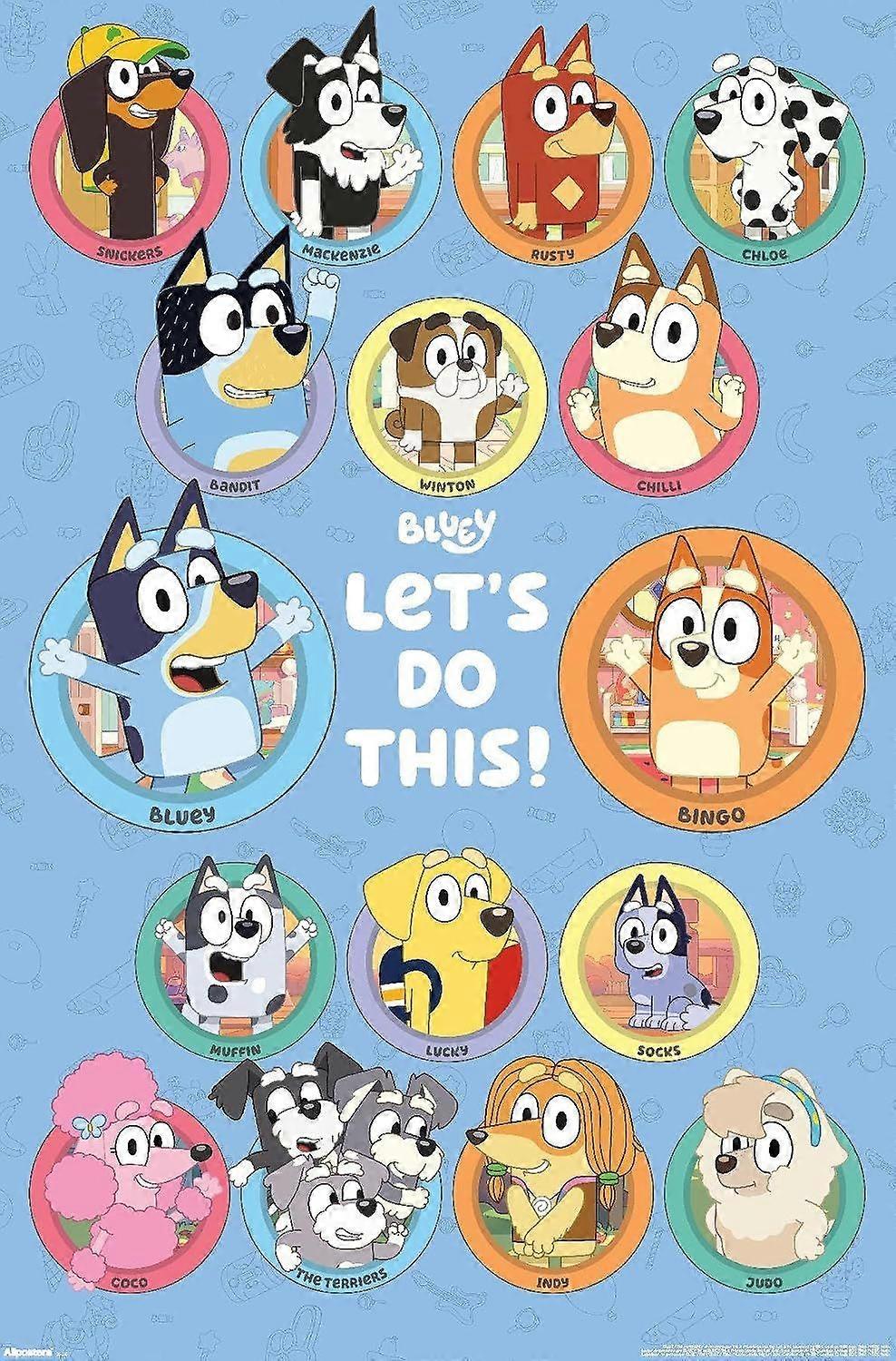 Bluey - Grid Jigsaw Puzzle AD501