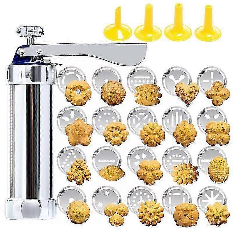 Ergonomic Cookie Press With 20 Discs Set
