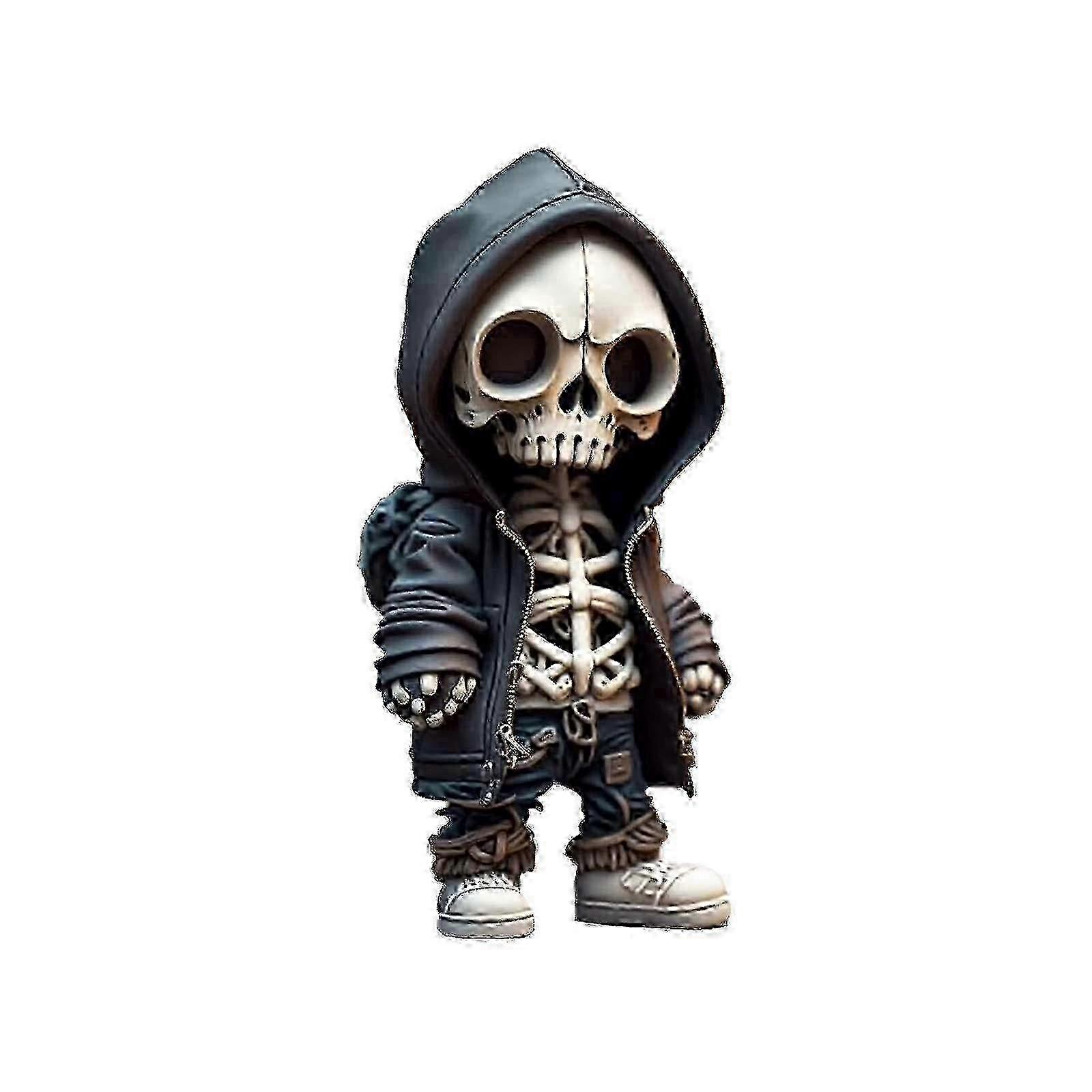 Resin Skull Statue Gothic Decor