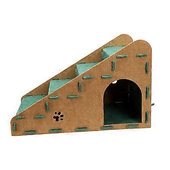 4 Step Pet Ramp Holds Up to 8kg Cats Dogs Sturdy Pet Stairs Detachable Washable Pet Steps