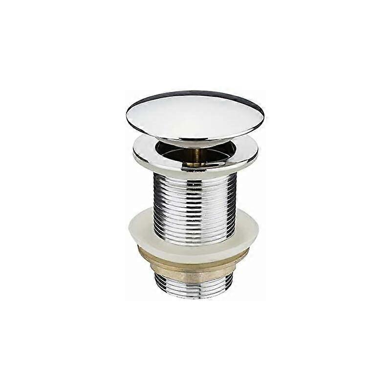 Chrome-Finished Solid Brass Pop-Up Drain