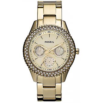 Fossil stella Quartz Analog Women Watch with ES3101 Gold Plated Stainless Steel Bracelet