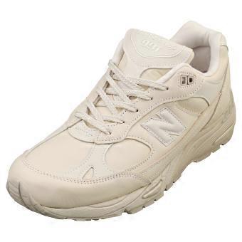 New Balance 991 Made In England Baskets décontractées pour hommes en blanc cassé