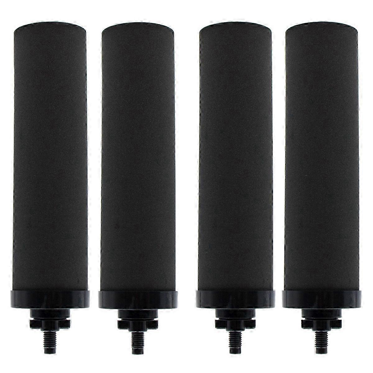 4PCS Activated Carbon Water Filter Compatible with Berkey BB9-2 Black