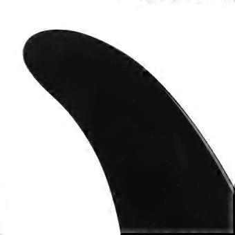 Surfboard Fin 9 Inch PVC Surfboard Replacement Clip Tail Fin for Longboard Paddle Board Surfing Board Accessory