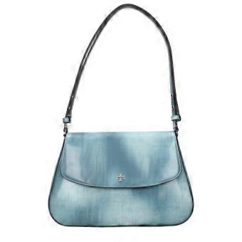 Tory Burch blau Lederumhängetasche