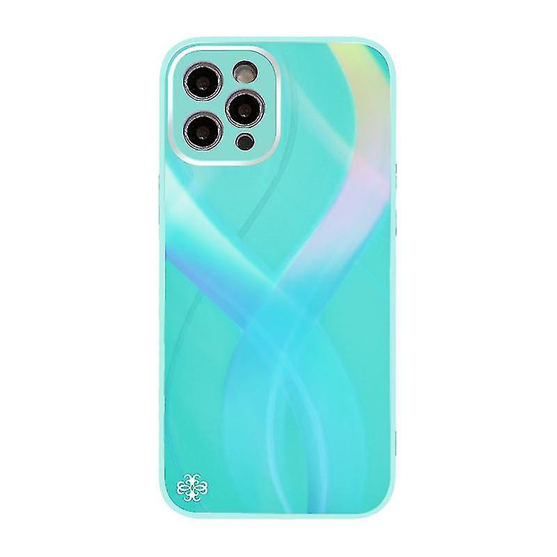 For Iphone 11 Pro Max Cross S Texture Tpu + Tempered Glass Phone Case