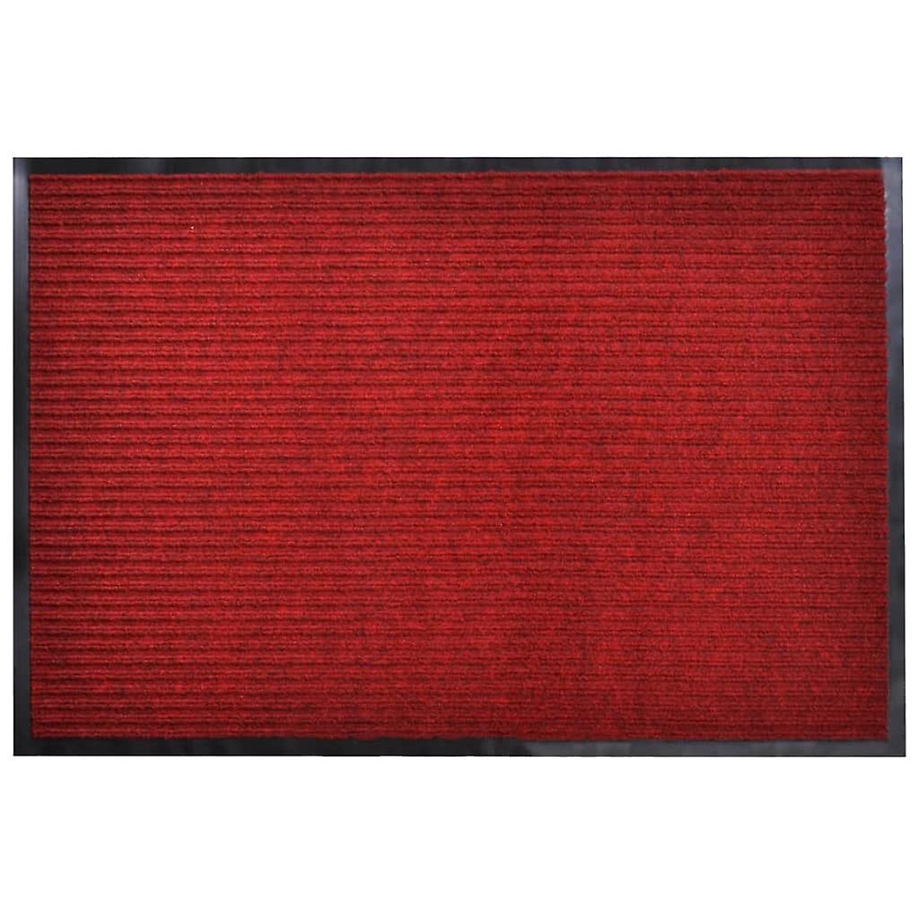 Red PVC doormat 90 x 120 cm
