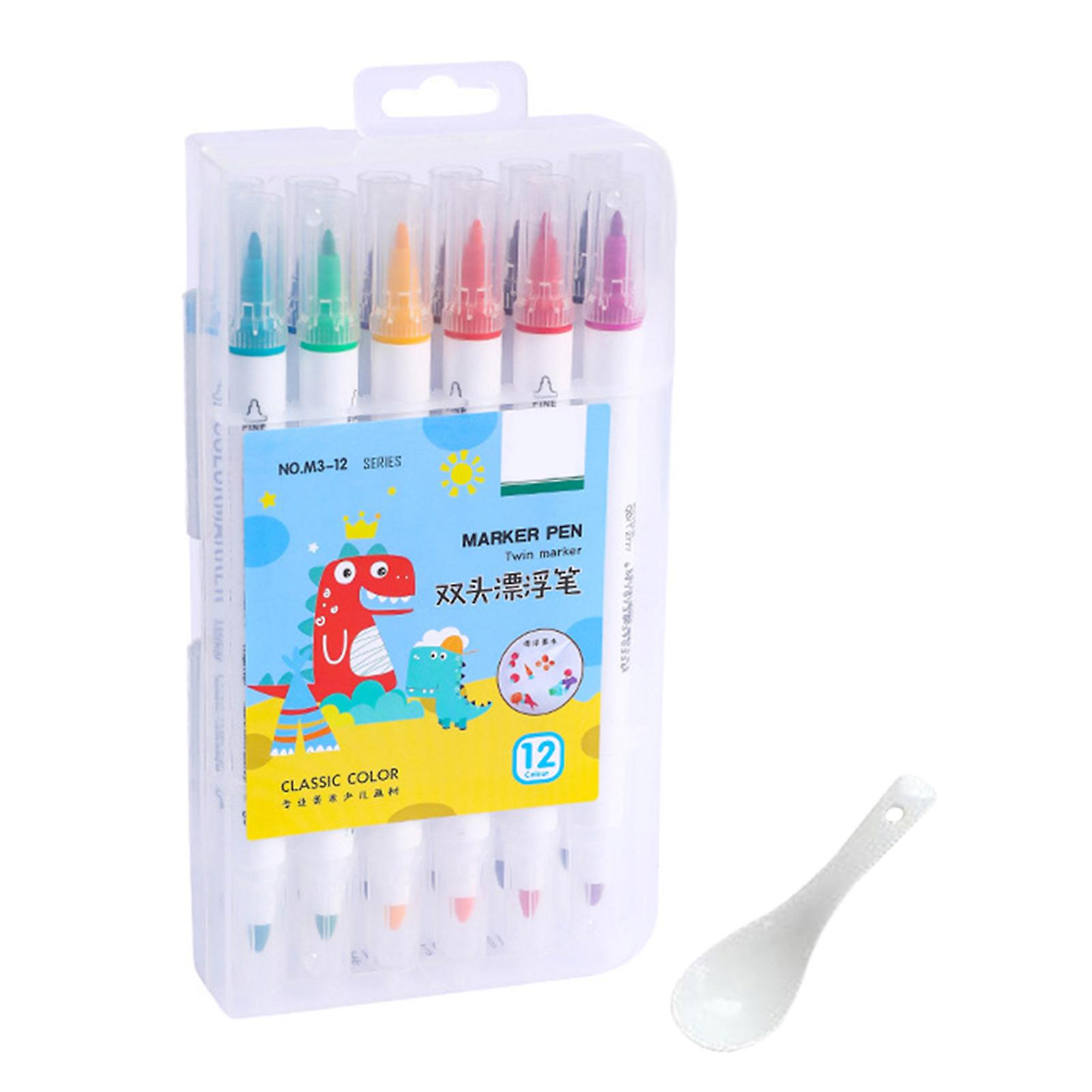 Double-ended Water Floating Pen Colorful Water Painting Pen Multipurpose Floating Ink Pen for Kids