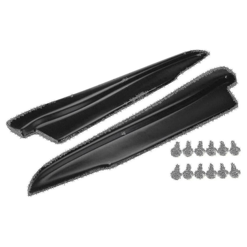 1 Pair Matte Black Rear Bumper Aprons Valance Lip For - E90 E91 E92 E93 M3
