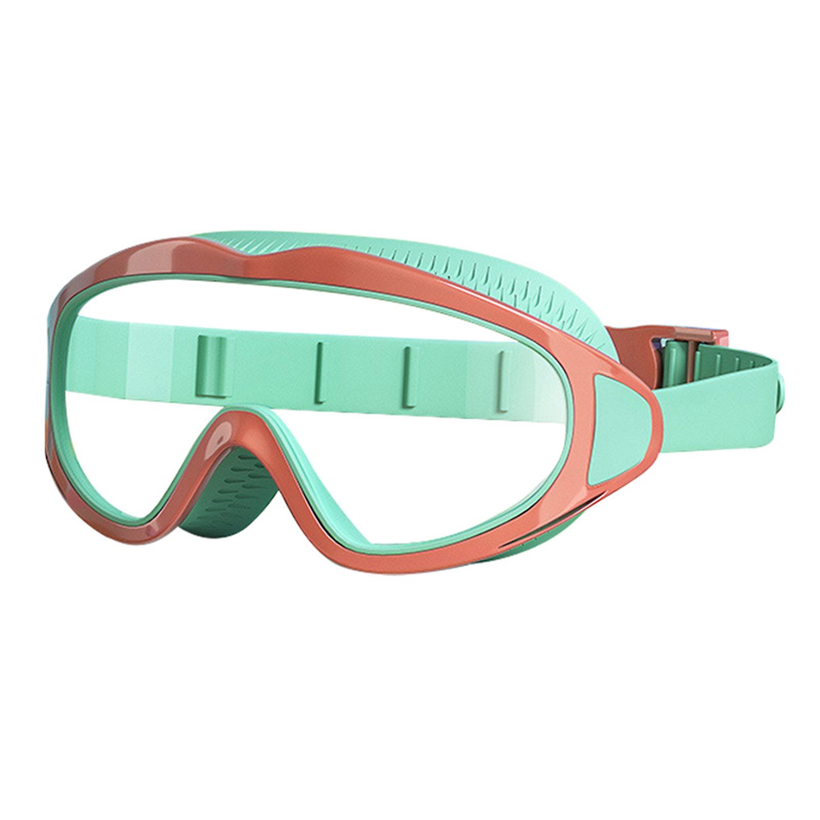Candys Color Large Frame Swim Goggles for Kids Anti-Fog Fitting Eye Goggles for Outdoor Beach Pool