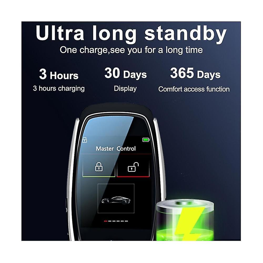 Universal Remote Obd Entry Keyless Entry Smart Lcd Key For ///// ,cf920fm Black