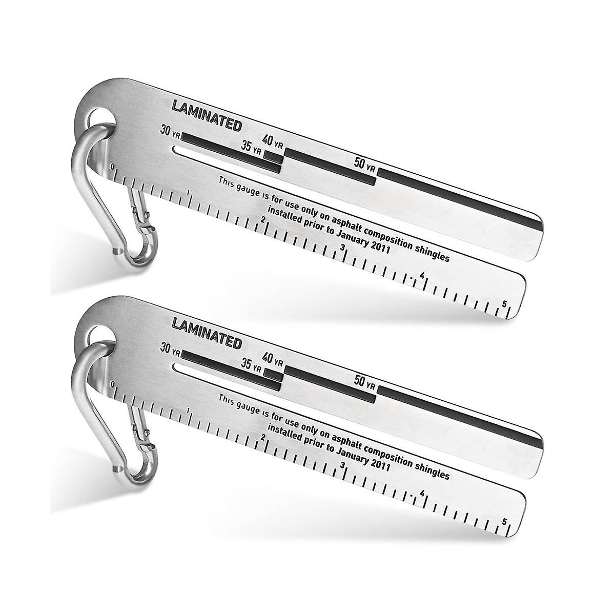 2Pack 4/09 Shingle Gauges,Roof Pitch Gauge,Measuring Tool for Roofing Shingles, Analyzing the Thick