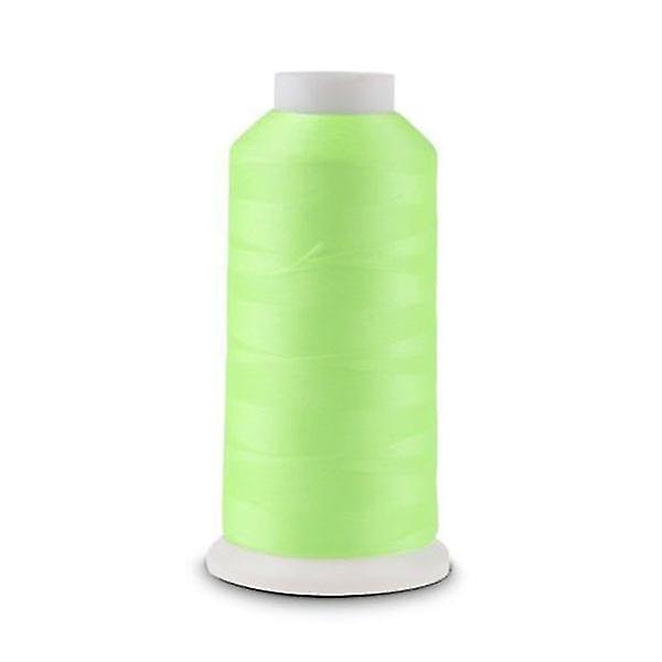 3000 Yards Spool Luminous Glow In The Dark Machine Embroidery Sewing Thread (green)