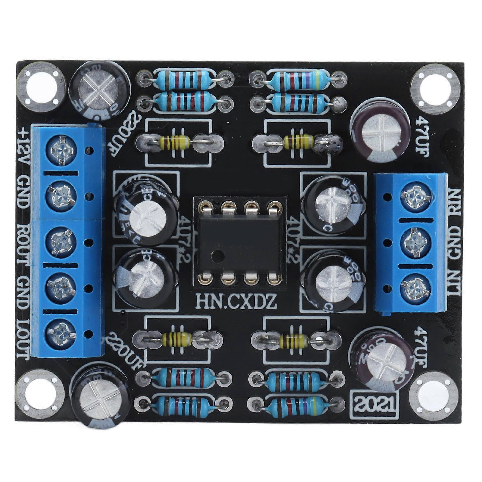 2 Channel o Preamplifier Board Single Power Car Speaker Preamp Amplification Module