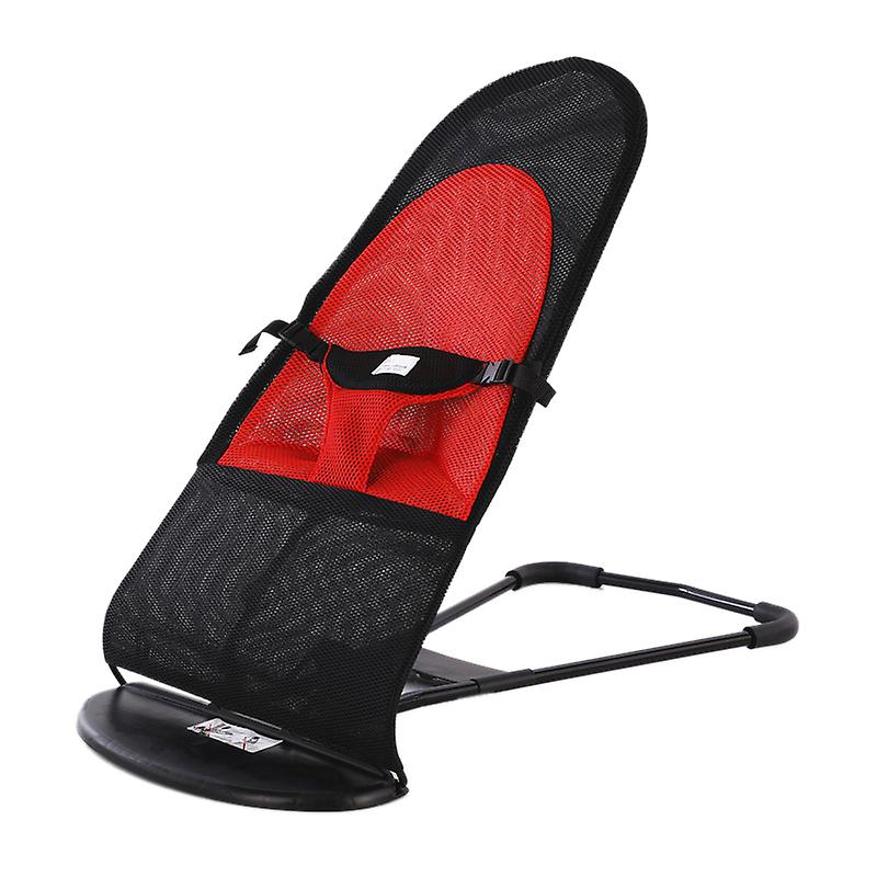 Chaise à bascule réglable, pliable et portable, double maille, pour chien et chat, noire