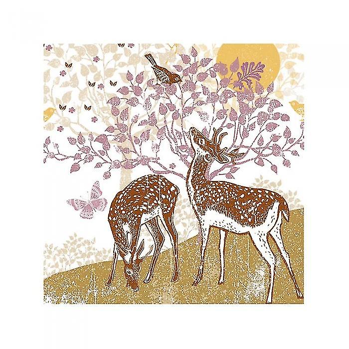 Summer Thornton Woodland Nature Deer Print