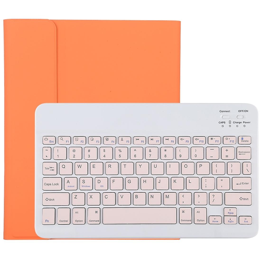 Bluetooth White Keyboard Microfiber Leather Protective Case