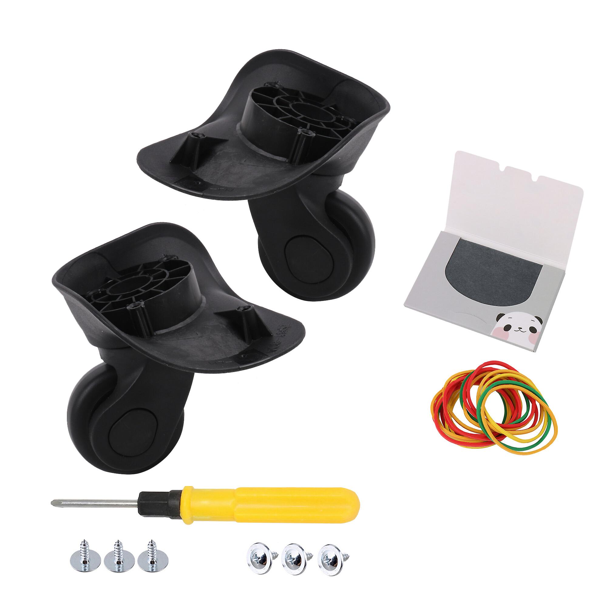2 x Suitcase Replacement Swivel Caster Wheel Left & Right 1.92Inch Diameter
