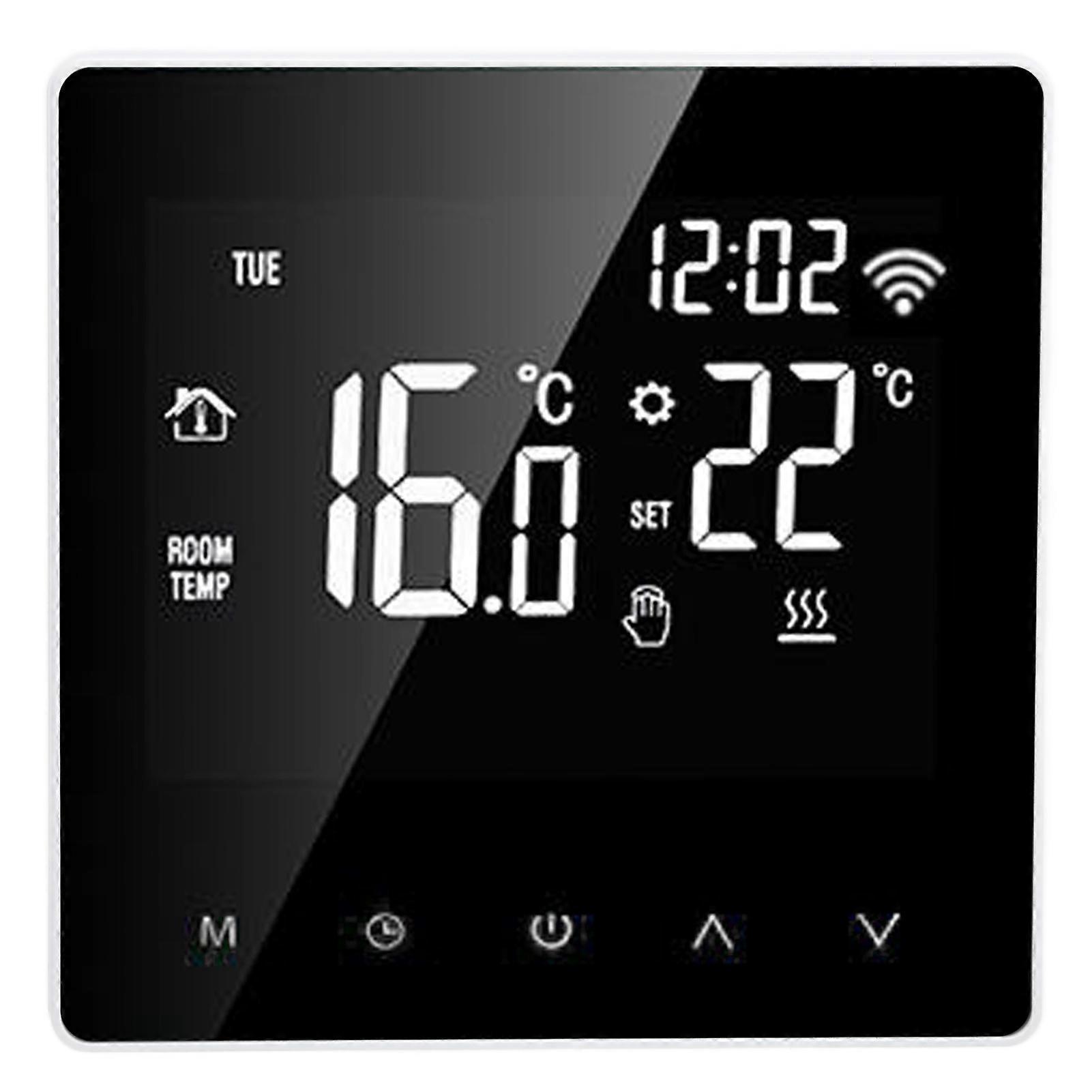 ME81H Smart WIFI LCD Thermostat Water Floor Heating Wall Boiler Electric Floor Heating Thermostat for Tuya AC230hite Background White Button 3A