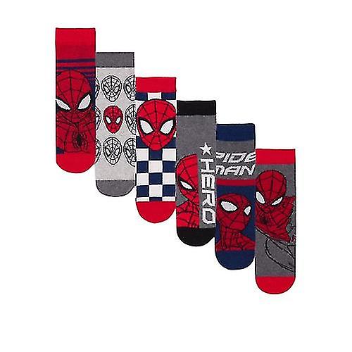 Spider-Man Boys Socks (Pack of 6)