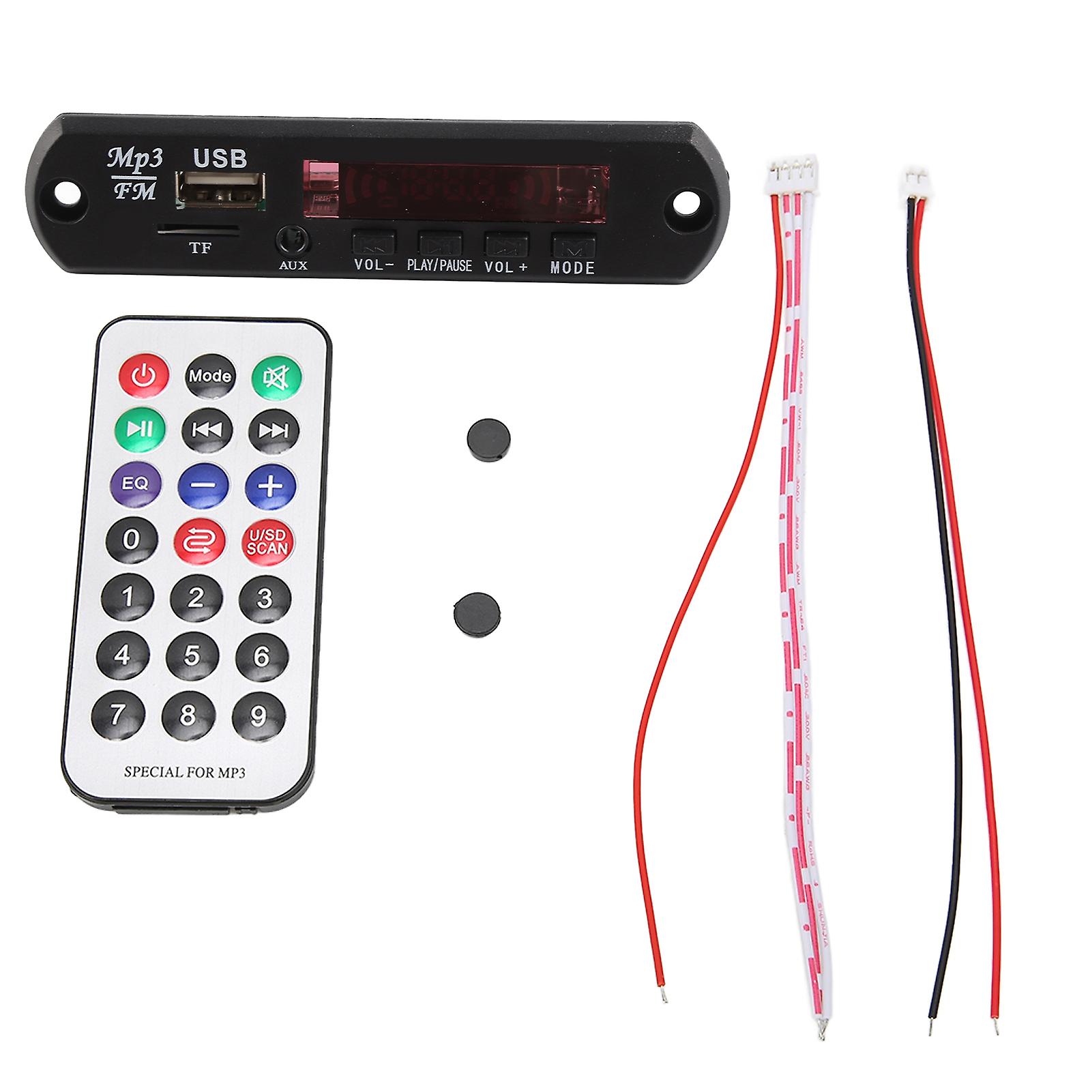 MP3 Bluetooth Remote Decoding Board Hand Free Volume Adjustment Decoding Module for MP3 Player