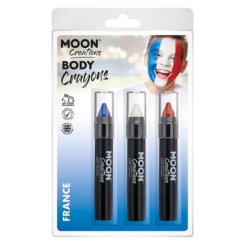 Moon Creations Body Crayons 3. 5g Clamshell Country Patriot Colours C23145