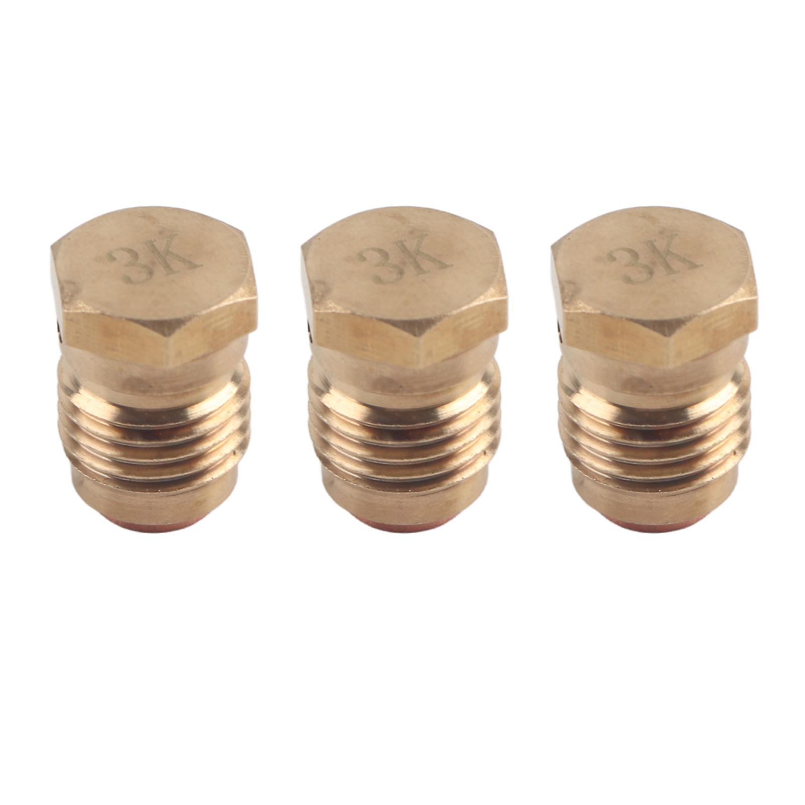 3PCS 3K 3/8-24UNF 3000psi 统一铜爆破盘,用于彩弹油箱调节器
