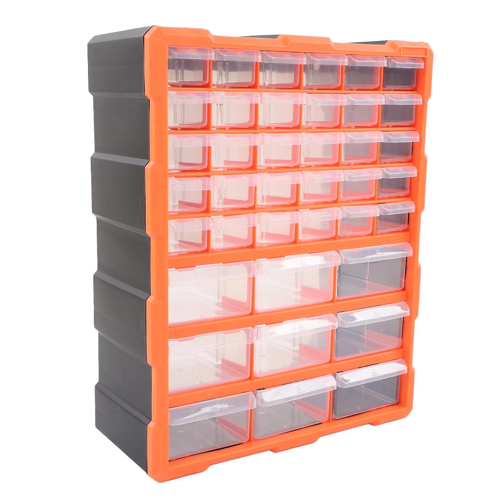 39 Drawer Organiser DIY Tool Bits Plastic Storage Units Workshop Screws and Small Parts Cabinet 