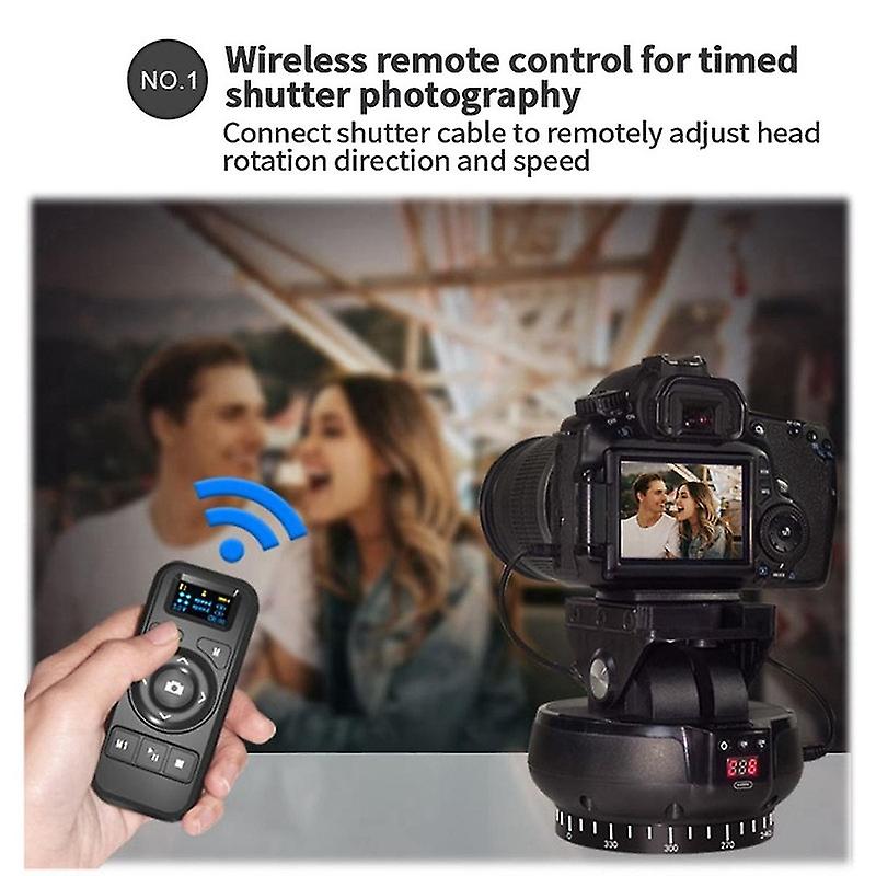 YT-1200 Auto Motorized Head 360 Timed Panoramic Stabilizer Remote Control for Phone Camera VS
