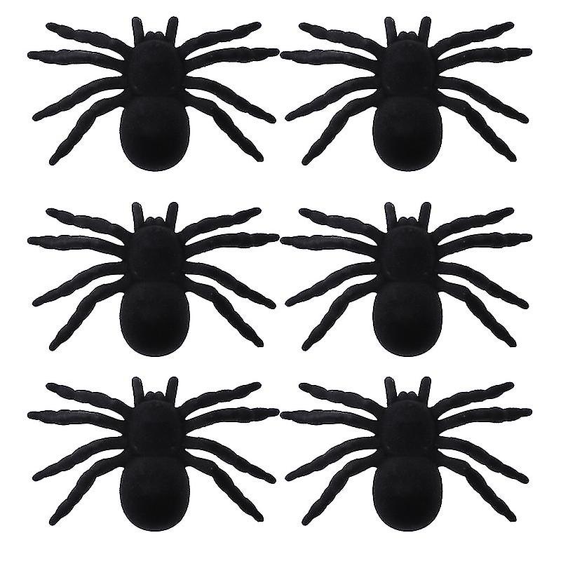 6pcs Halloween Spider Prop For Halloween Decorations