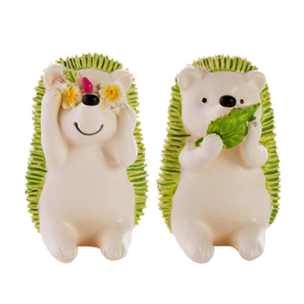 2pcs Creative Cartoon Hedgehog Toothbrush Holders Multi-function Storage Racks Toothbrush Organizer for Bathroom (Green)