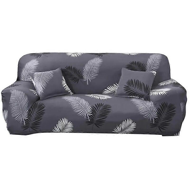 2-seater printed elastic sofa cover
