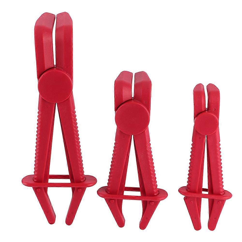 3pcs Nylon Flexible Hose Line Clamp Pliers Set for Brake Fuel Gas Coolant Radiator Hoses NO.19426