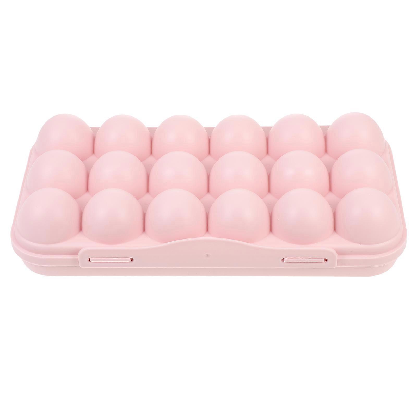 Clear Container Lid Egg Storage Container Easter Egg Organizer Fridge Plastic Containers Organizing Adjustable Berry