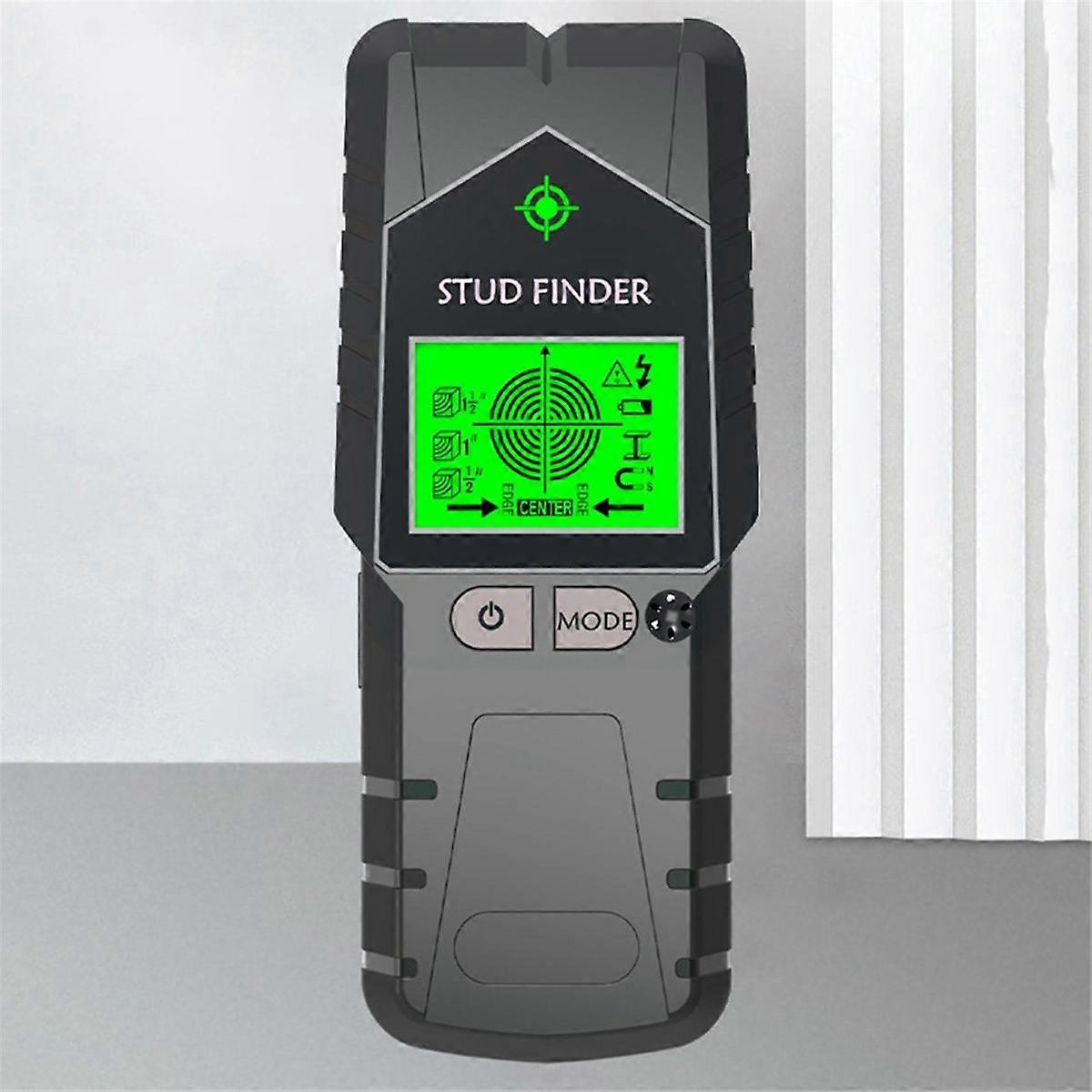 Stud Finder Wall Scanner 6 in 1 Stud Detector, Physical Nail Finding Wall Detector for Wood Metal and AC Wire Black