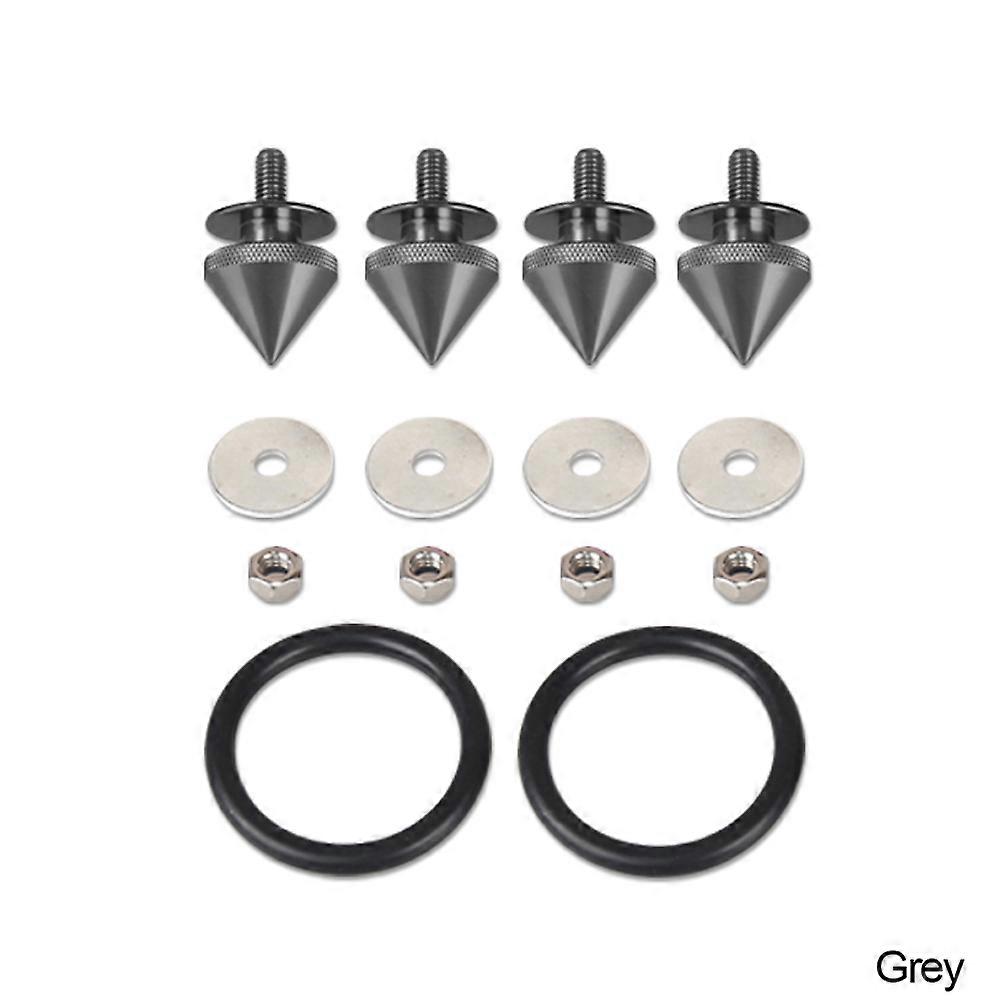 4pcs Universal Car Spike Quick Release Fasteners For Car Bumper Trunk Hatch Lids Aluminum Release Attachment Fastener