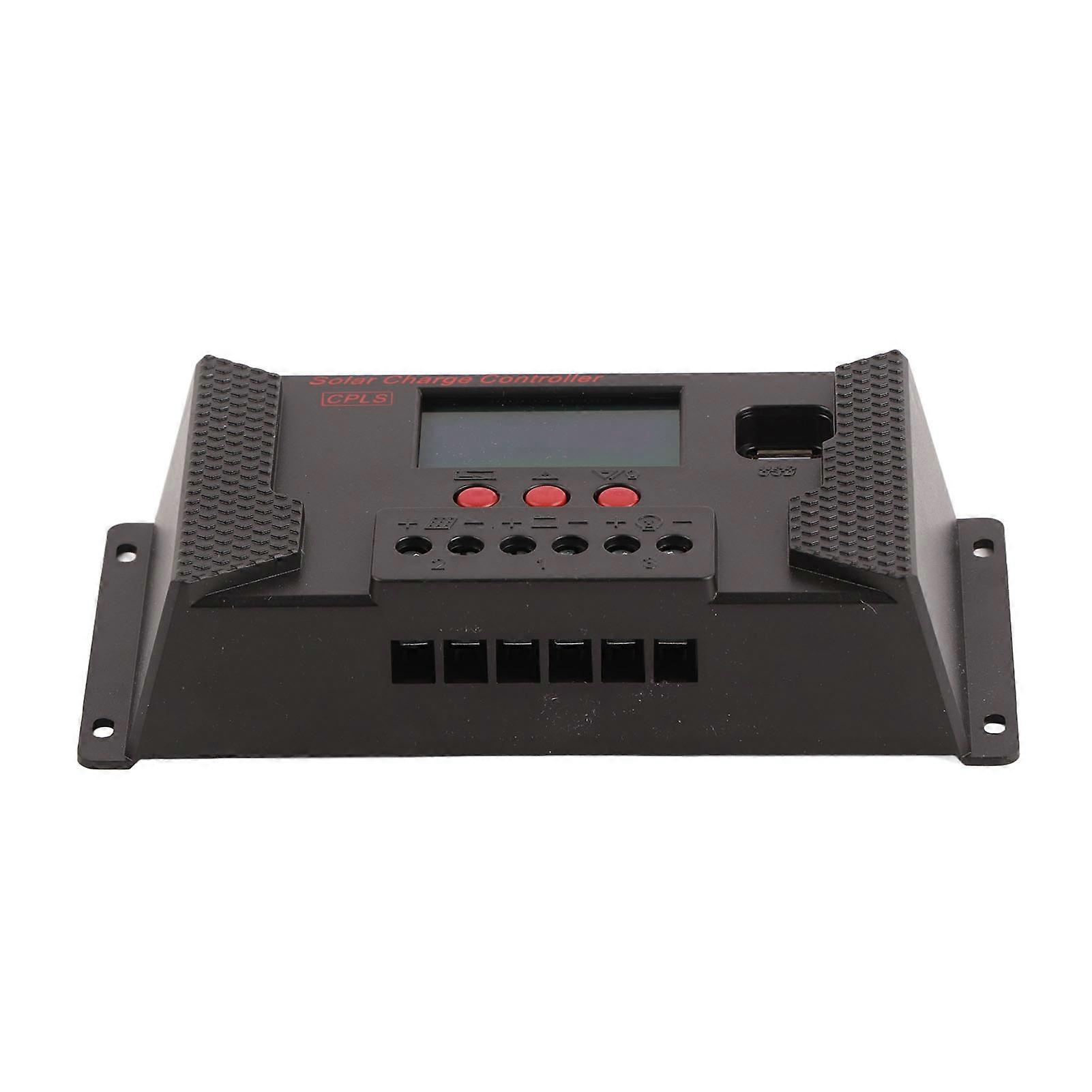 Solar Controller Pwm 12v 24v Automatic Adaptation Lcd Display Usb Port Solar Regulator 50a