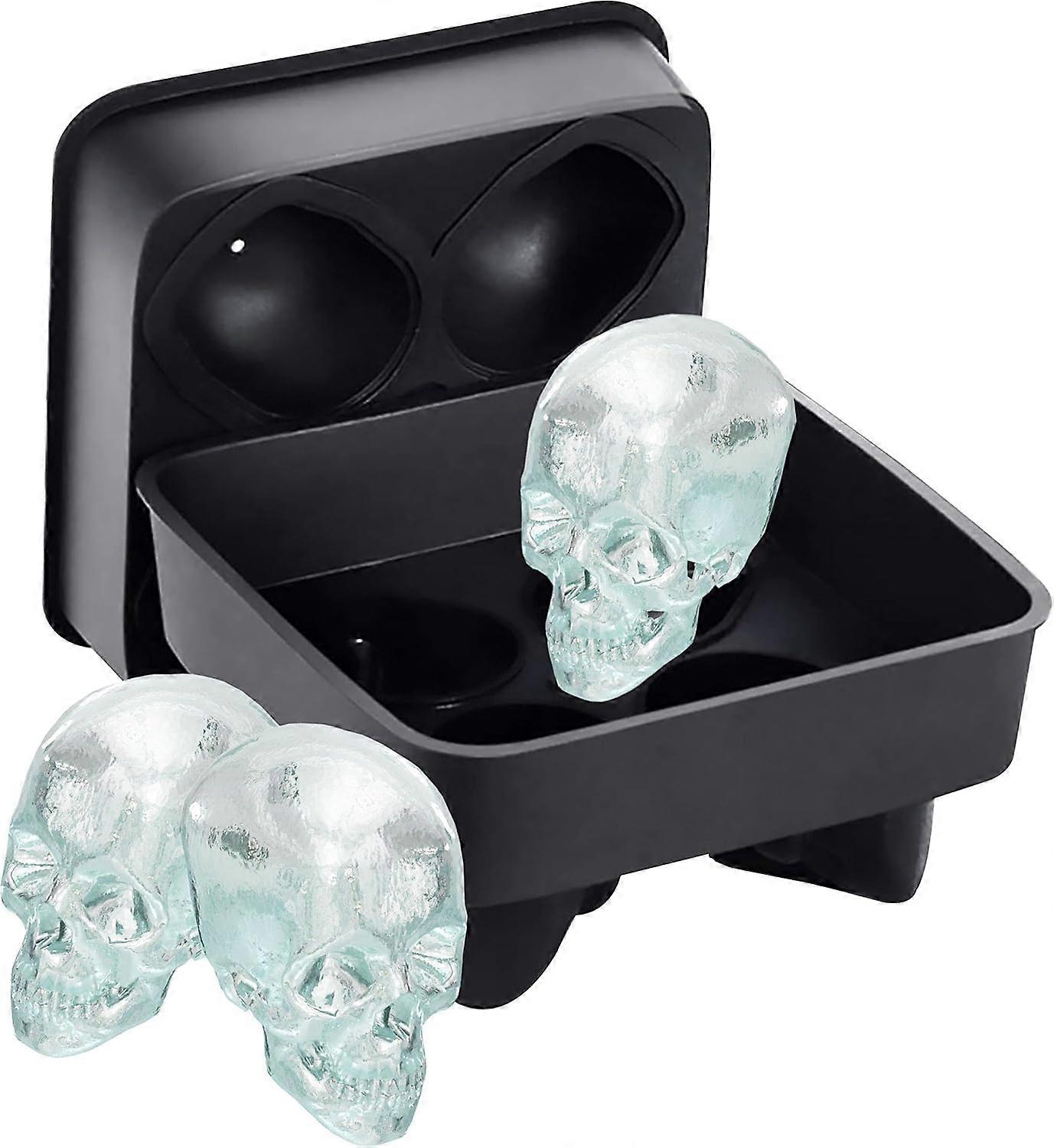 Ice Molds - Silicone Ice Cube Tray with Lid - Easy Fill and Release Ice Maker - Great for Parties and Events