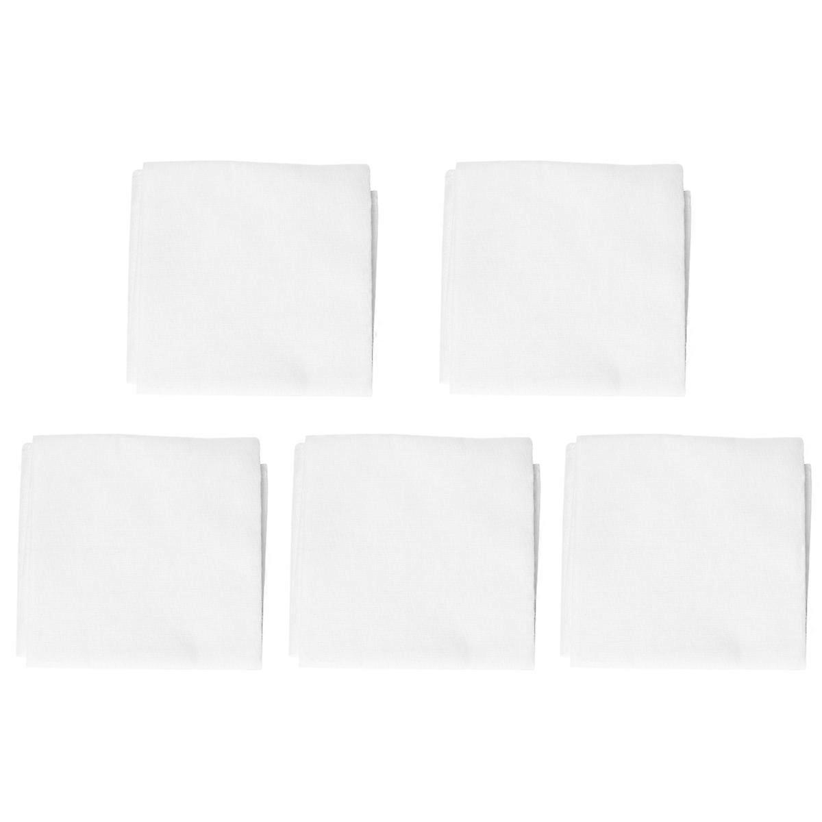5 Pcs Tofu Étamine Mousseline De Coton Réutilisable Tissu Ourlé Étamine