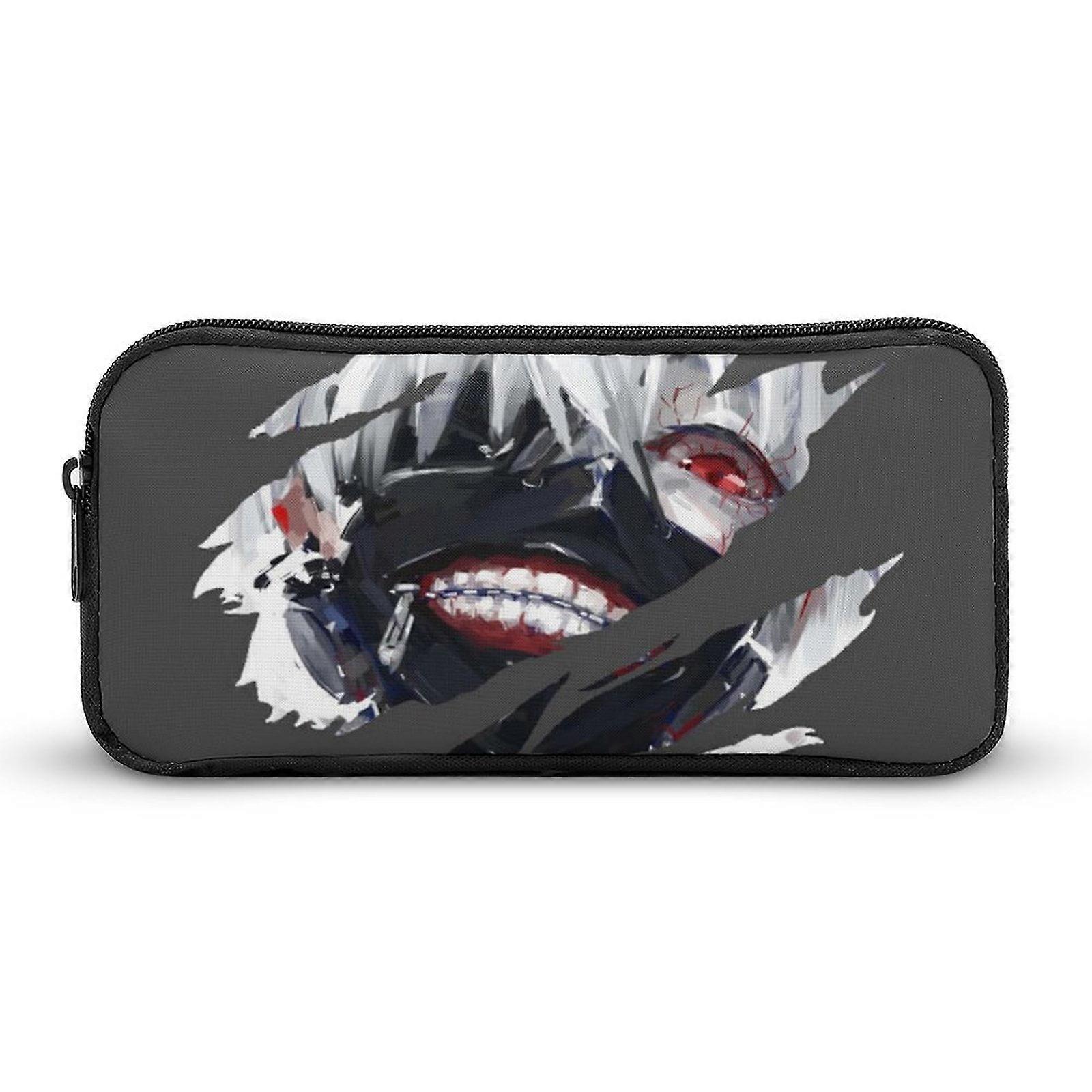 كين كانيكي أنيمي طوكيو غول مقلمة حالة القلم حقيبة طالب مقلمة حقيبة القرطاسية المدرسية حقيبة ماكياج- SYS325