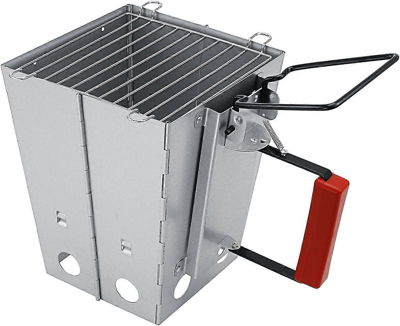 Collapsible Charcoal Chimney Starter - Weber Compatible - Quick Start for Grilling and Camping