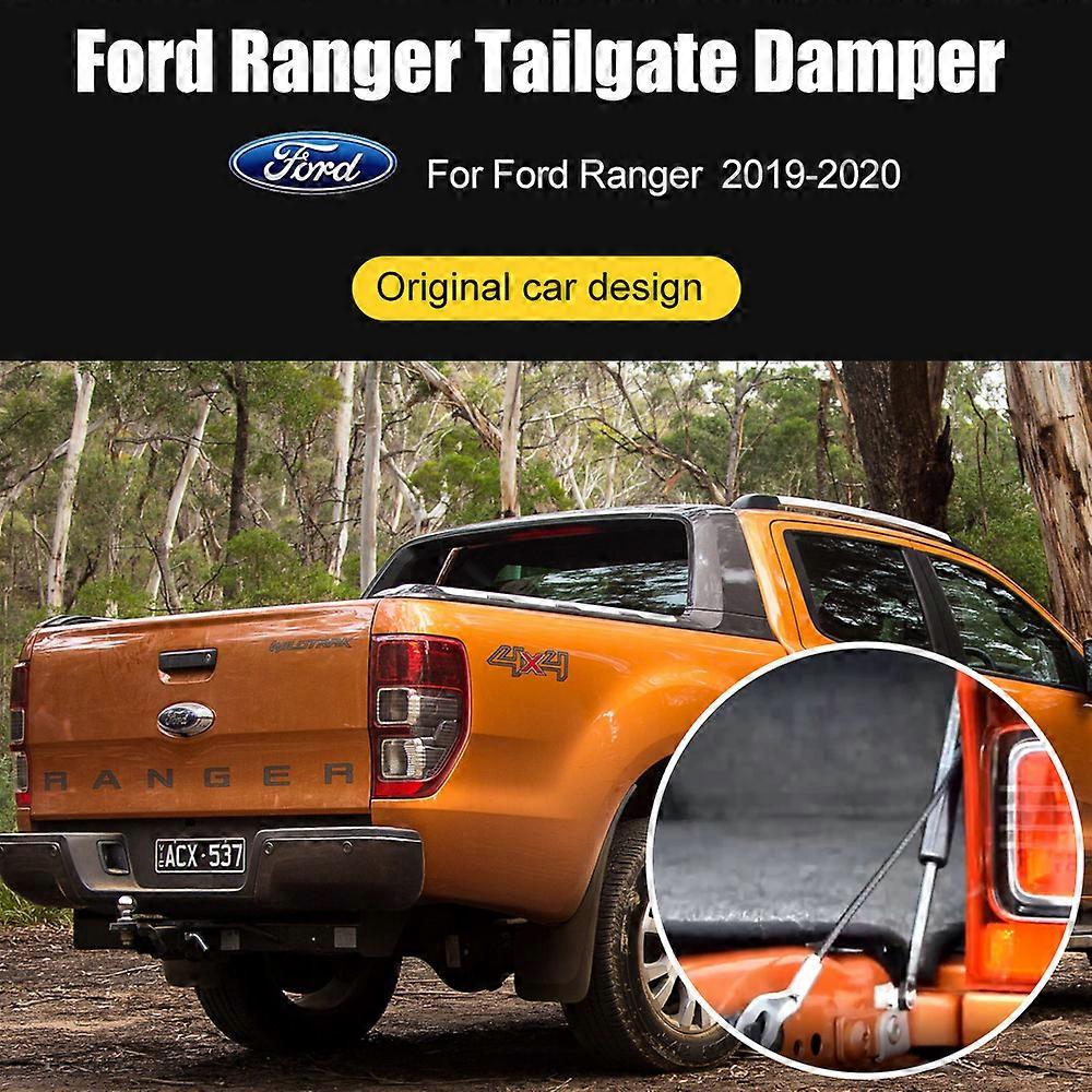 Truck Tailgate Slowly Lowering Support Struts Rod For Ford Ranger 2019 2020 Spring Steel Rear Gate