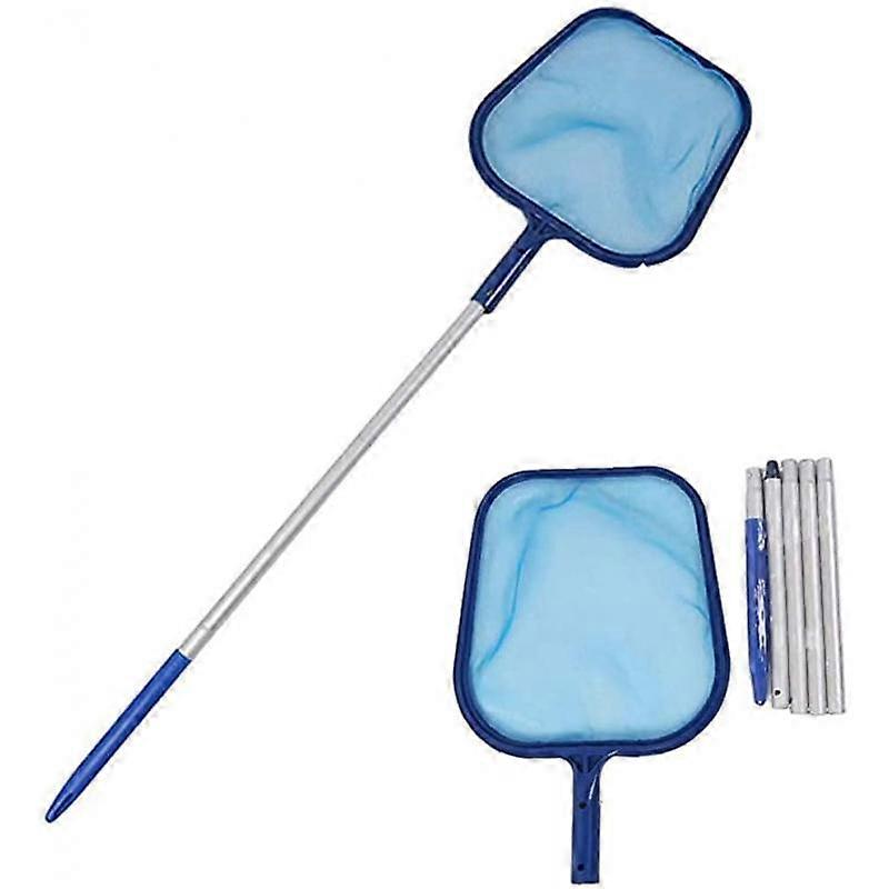 Pool cleaning net, shallow water leaf net with pole, suitable for salvaging leaf fragments