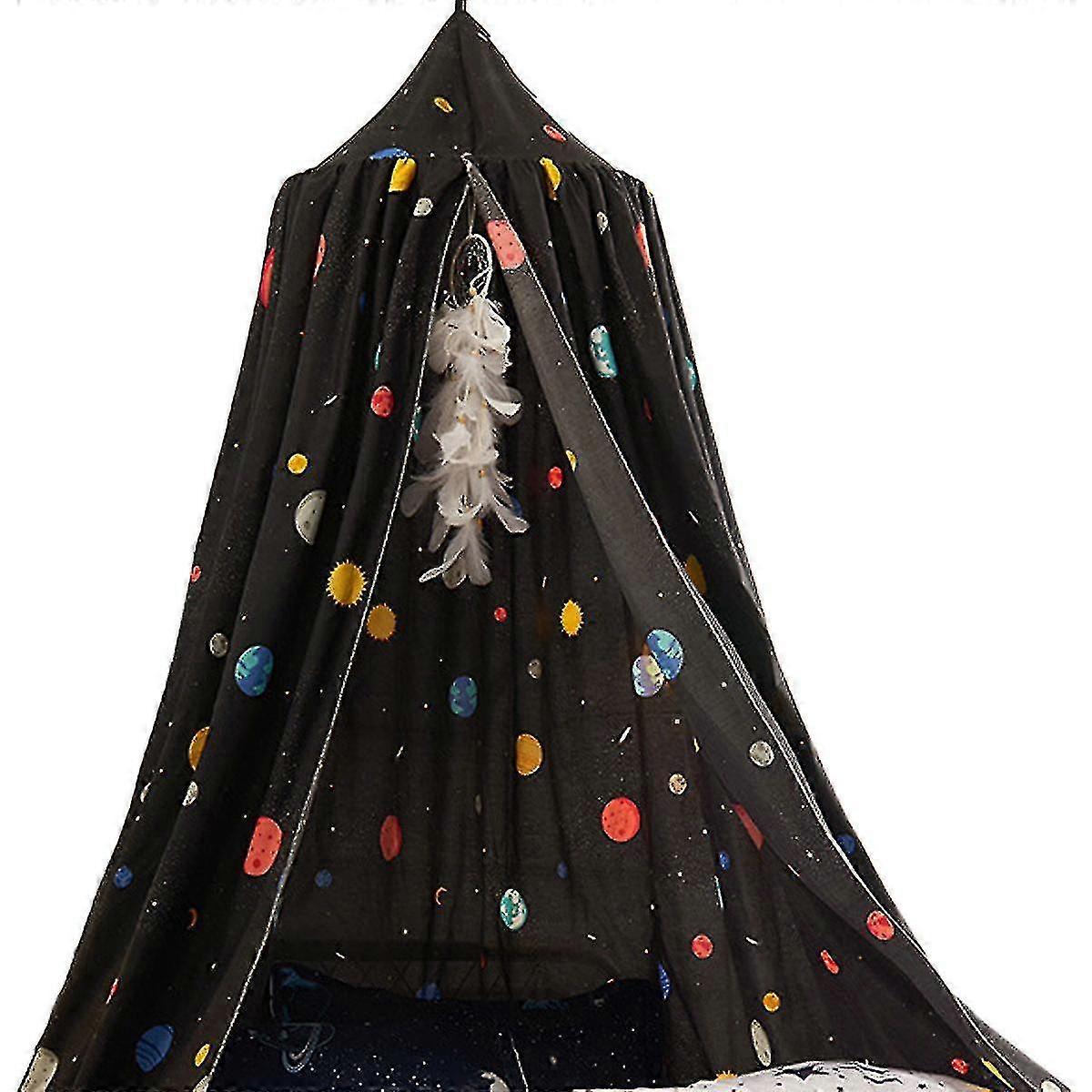 Printed Bed Canopy For Kids, Girls Princess Bed Canopy Cute Room Decor, Hanging Bed Curtain Children Reading Play Tent, 65*270*400cm