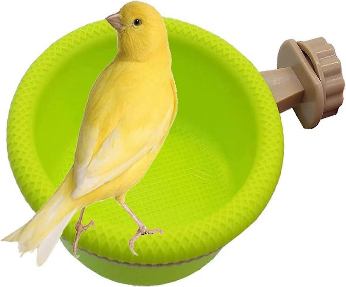 LINJOU Multi-Function Caged Bird Bath Bird Cage Parrot leverer badekar for abborstativ