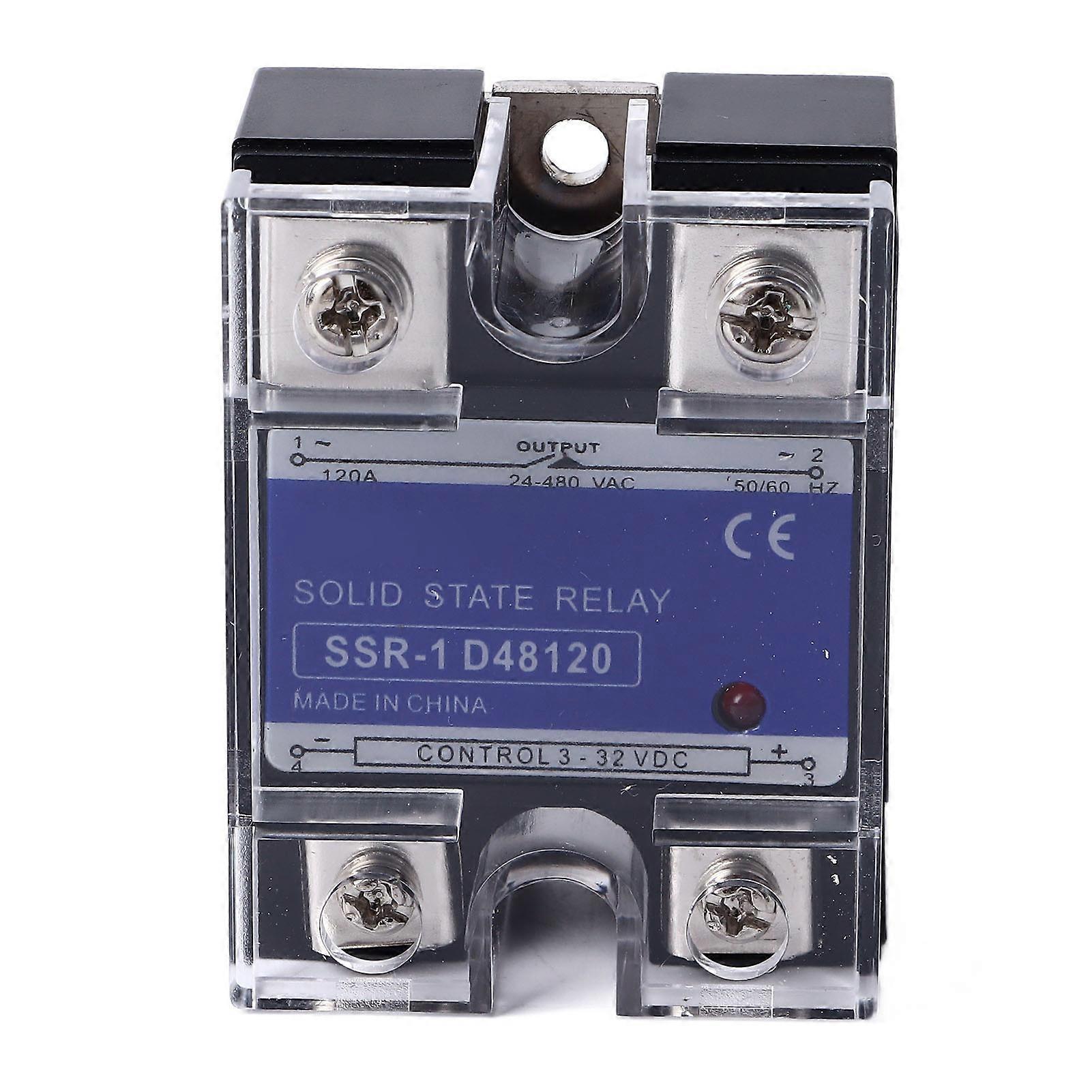 Solid State Relay Single Phase DC to AC SSR with Plastic Cover Input DC3?32V Output AC24~480V 120A
